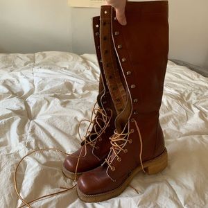 Vintage Women’s Dingo Leather Lace Up Boots